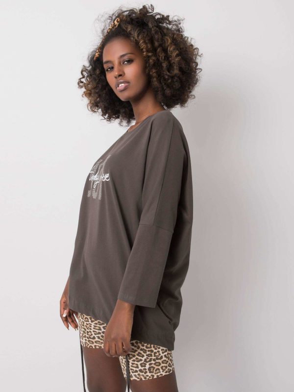 Dark khaki blouse Imani