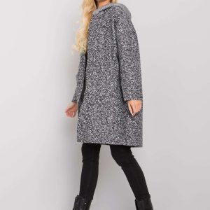 Gray hooded coat Cordelia OCH BELLA