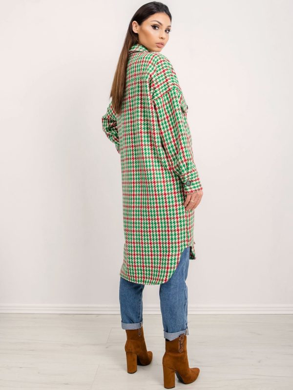 BSL Green Houndstooth Coat