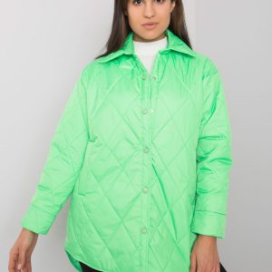 Zenya Women's Green Quilted Jacket