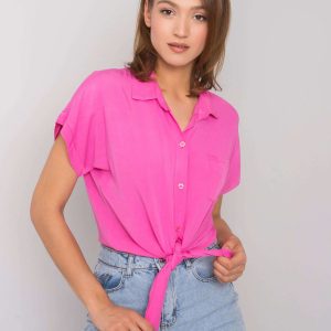 Pink blouse with binding Marisol