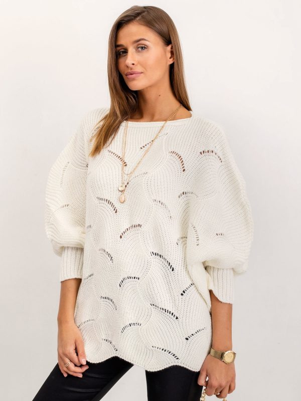 Ecru sweater Poncho