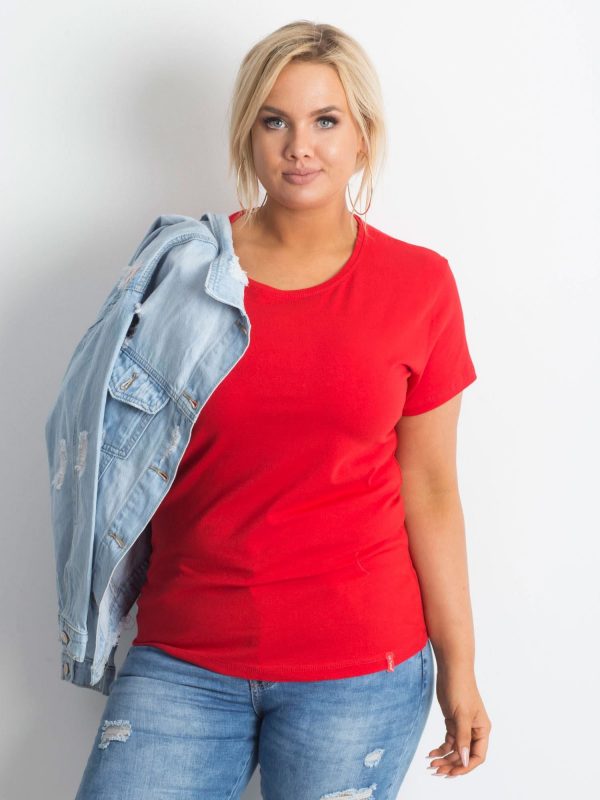 Red T-shirt Innocence PLUS SIZE