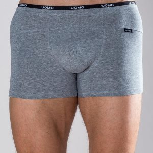 Grey Plain Men's Boxer Shorts