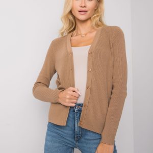 Dark Beige Baily Button Sweater