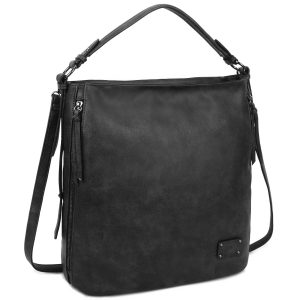 Black urban bag with LUIGISANTO handle