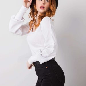 Elsie RUE PARIS White Casual Blouse