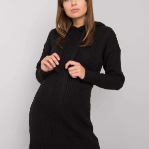 Black hooded dress Joselita RUE PARIS