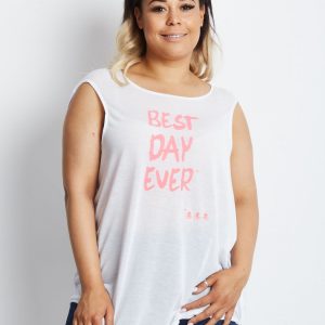 White Plus Size Top Mutually