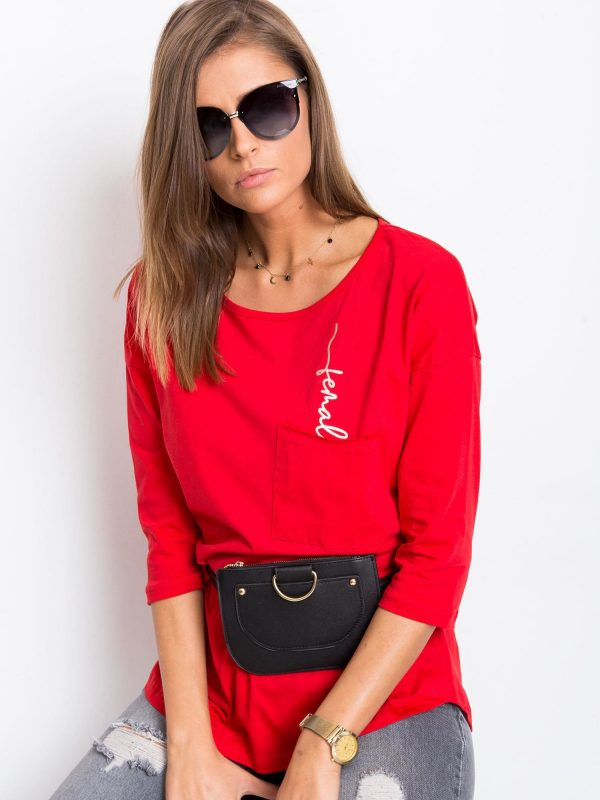 Red Blouse Female