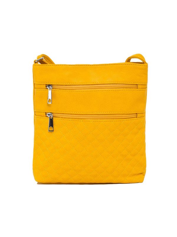 Yellow Quilted Handbag