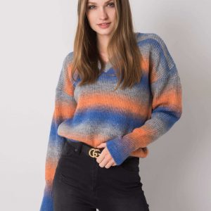 Blue and orange jumper ombre Maritza RUE PARIS