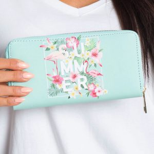 Mint Printed Wallet