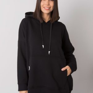 Black kangaroo plus size sweatshirt Josefina