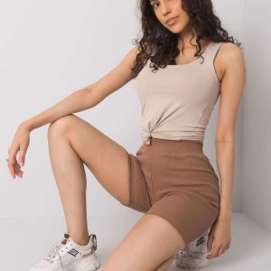 Brown shorts by Justine RUE PARIS