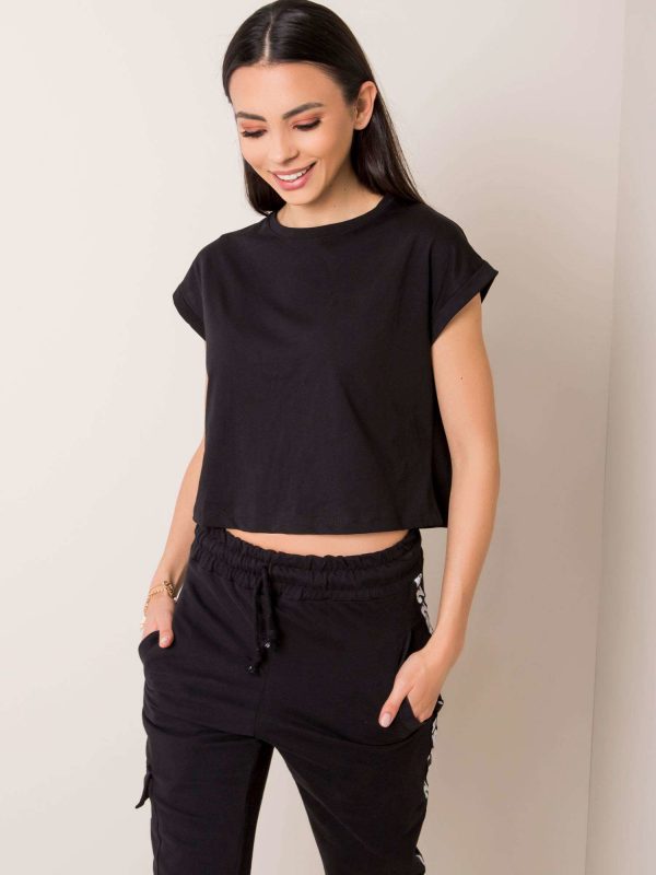 Black t-shirt Eva RUE PARIS