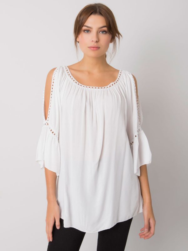 White viscose blouse Kearney OCH BELLA