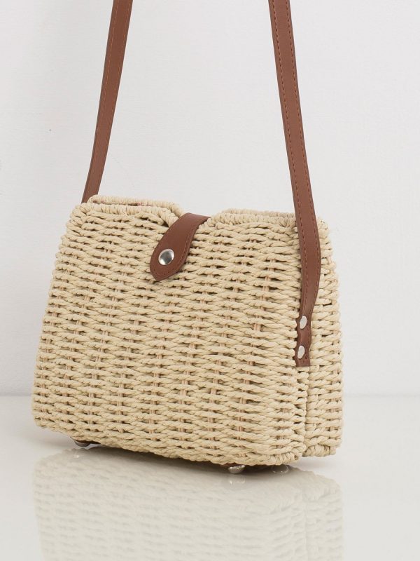 Light Beige Braided Messenger