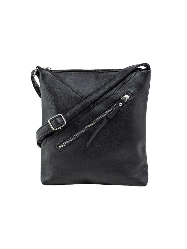 Black bag with adjustable strap