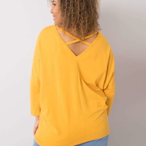 Kamilla mustard blouse