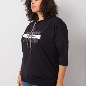 Black blouse with Raissa inscription