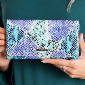 Leather Wallet with Colorful Patterns