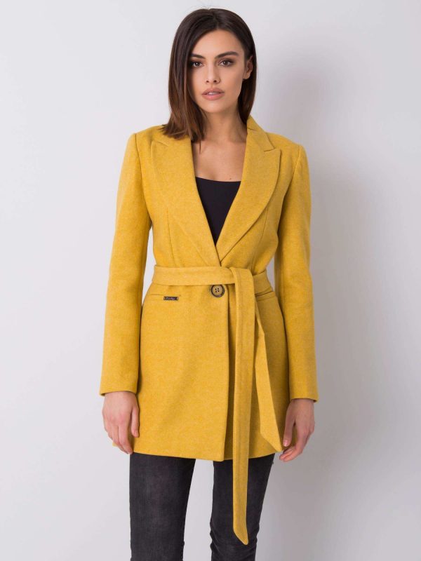 Kaylani mustard coat