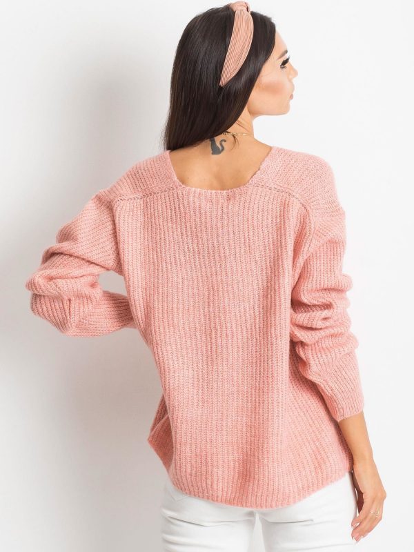 RUE PARIS Light Pink Sweater Touch