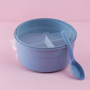 Blue Round Food Container