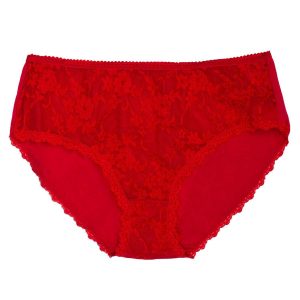 Red High Waist Women's Panties