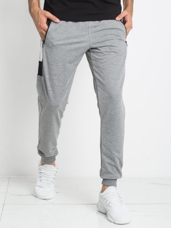 TOMMY LIFE Men's grey pants