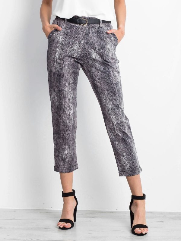 Gray pants Snakeskin