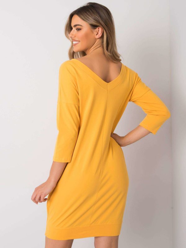 Yellow Abijah Cotton Dress