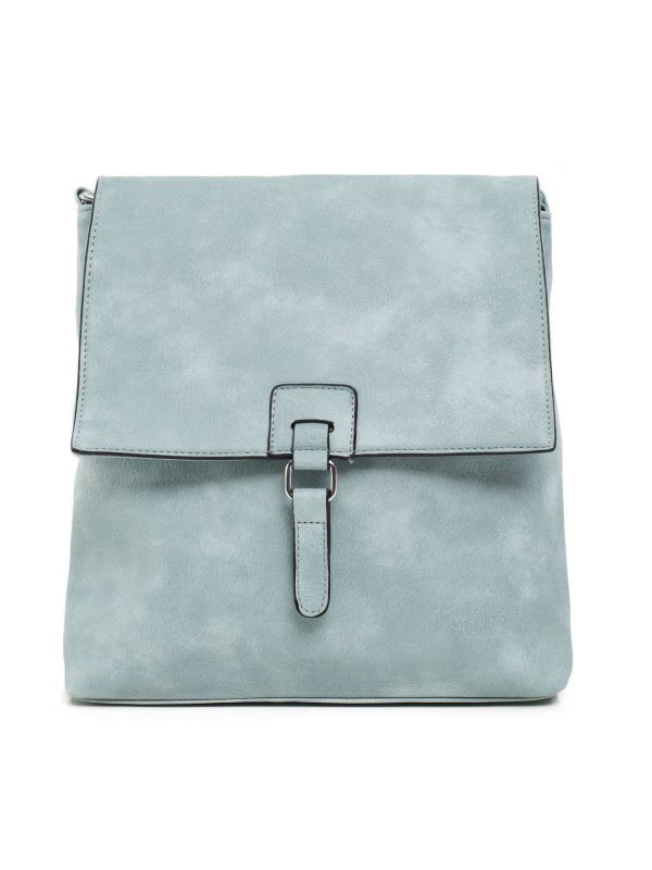 Light blue lapel handbag