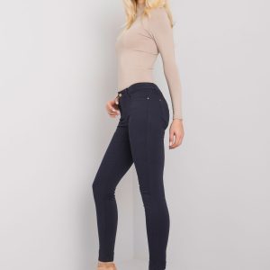 Navy Blue Skylah Tube Pants