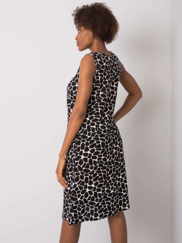 Black and white dress with Nira print