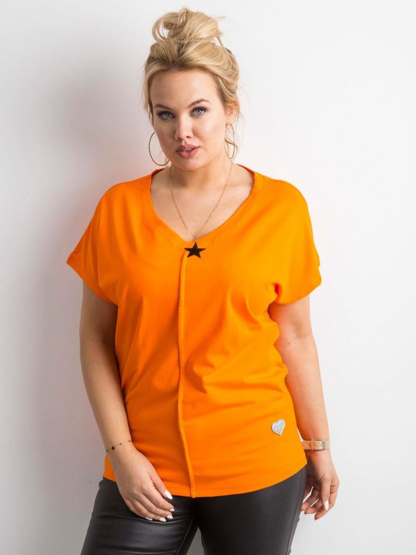 Orange T-shirt PLUS SIZE