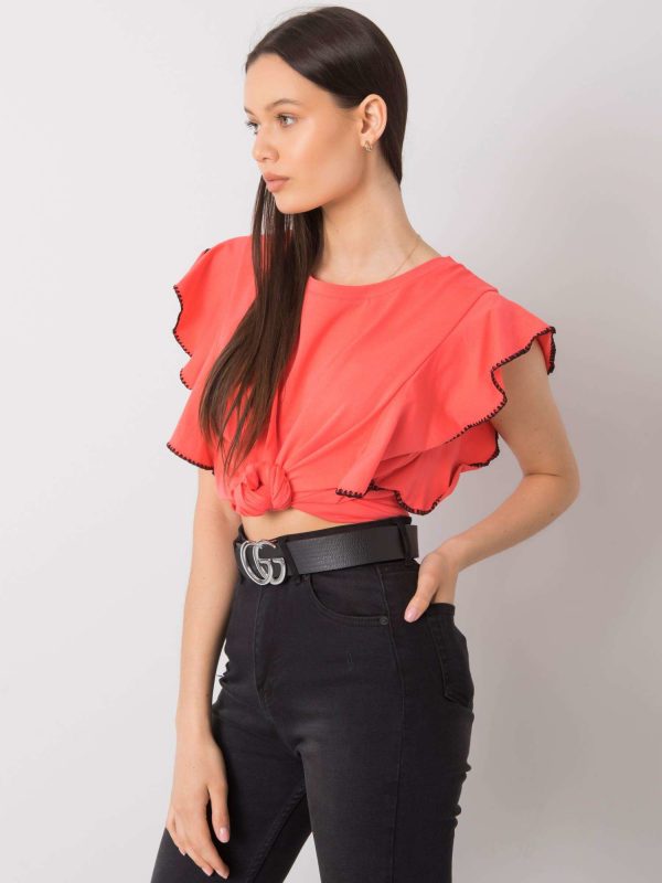 Coral blouse Vanesia