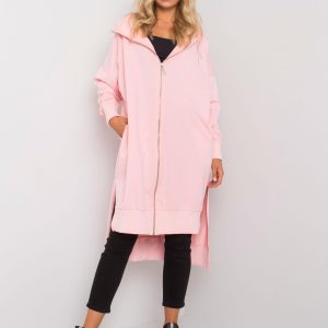 Carlina's light pink long hoodie