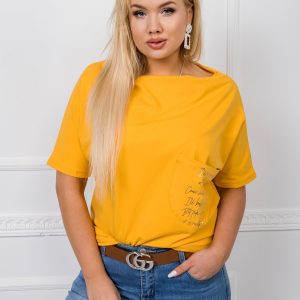 Haylie's mustard plus size blouse