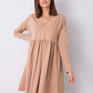 Camel dress Brooke RUE PARIS