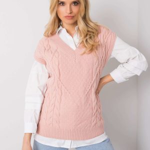 Ellianna Dirty Pink Knitted Vest