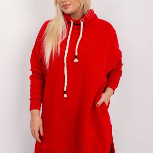 Red tunic plus size Samantha