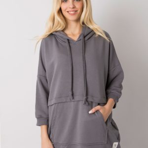 Dark Grey Long Sweatshirt Grace