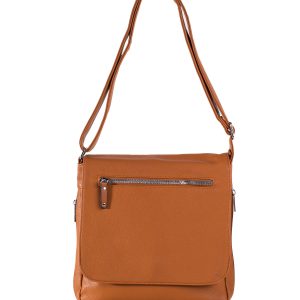 Brown Shoulder Bag with Adjustable Strap