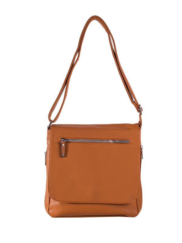 Brown Shoulder Bag with Adjustable Strap