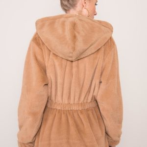 BSL Light Brown Fur Jacket