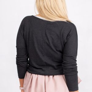 Luxor Plus Size Graphite Blouse