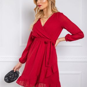 Burgundy dress Jasmina RUE PARIS