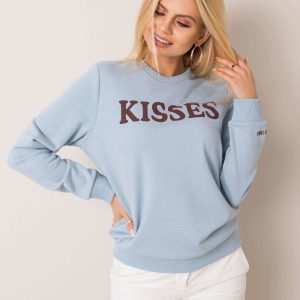 Light blue sweatshirt Monna STITCH & SOUL